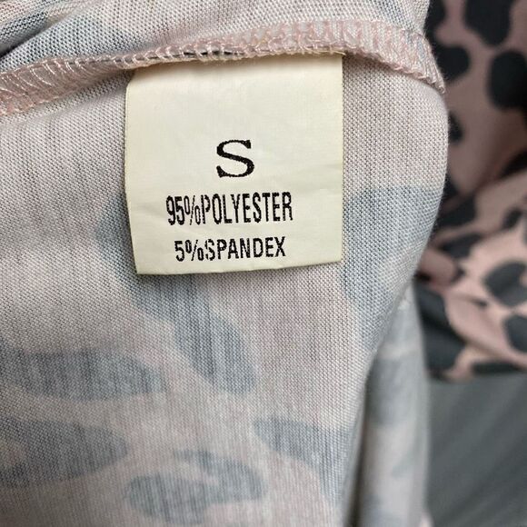 Taupe Oversized Maxi Dress With Grey Leopard Print With Pockets - Picture 6 of 6